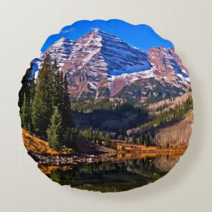 Maroon Bells Rond Kussen