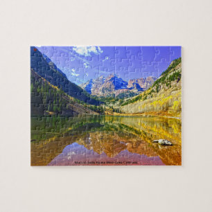 Maroon Bells Slangen Bergen Colorado Legpuzzel