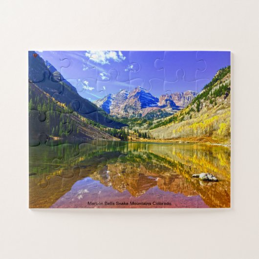Maroon Bells Slangenbergen Colorado Legpuzzel (Horizontaal)