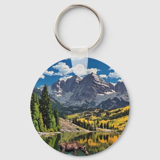 Maroon Bells Sleutelhanger (Voorkant)