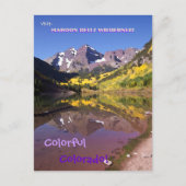 Maroon Bells  stijl Briefkaart (Voorkant)