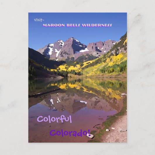 Maroon Bells stijl Briefkaart (Voorkant)