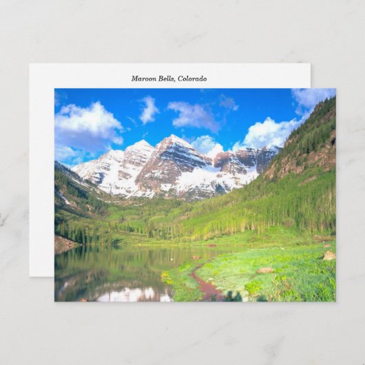 Maroon Bells Summer Meadow Briefkaart (Voorkant / Achterkant)