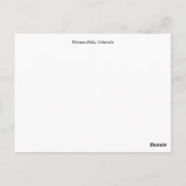 Maroon Bells Summer Meadow Briefkaart (Achterkant)