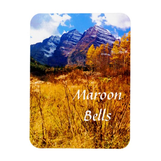 Maroon Bells Travel Sjabloon Magneet (Verticaal)