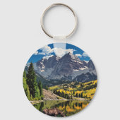 Maroon Bells voor Moose Sleutelhanger (Voorkant)