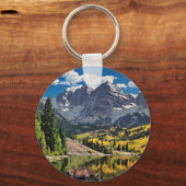 Maroon Bells voor Moose Sleutelhanger (Voorkant)