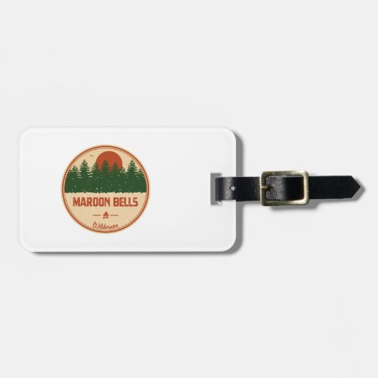 Maroon Bells Wilderness Bagagelabel (Voorkant horizontaal)