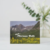 Maroon Bells Zonnebloemen - briefkaart (Staand voorkant)