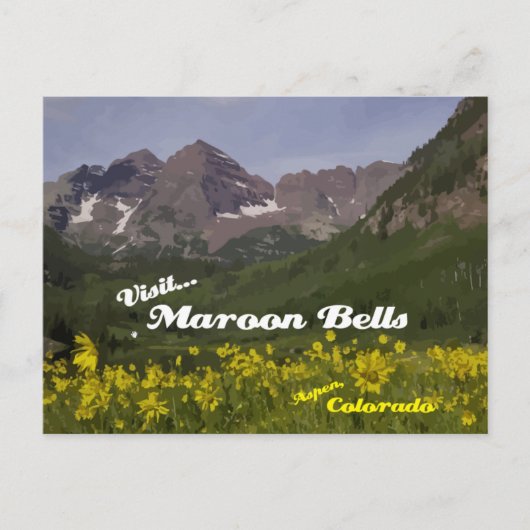 Maroon Bells Zonnebloemen - briefkaart (Voorkant)
