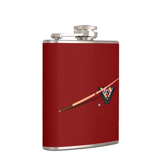 Maroon Billiardtafel Heupfles (Rechts)