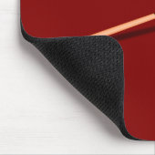 Maroon Billiardtafel Muismat (Hoek)