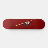 Maroon Billiardtafel Persoonlijk Skateboard (Horizontaal)