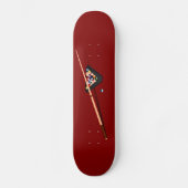 Maroon Billiardtafel Persoonlijk Skateboard (Voorkant)