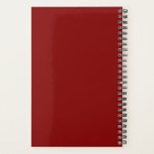 Maroon Billiardtafel Planner (Achterkant)