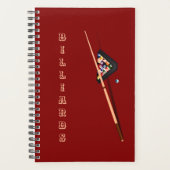 Maroon Billiardtafel Planner (Voorkant)