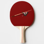 Maroon Billiardtafel Tafeltennisbatje (Achterkant)