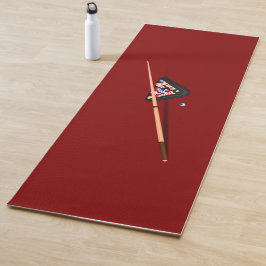 Maroon Billiardtafel Yogamat
