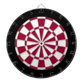 Maroon Black en White Dartbord (Voorkant)