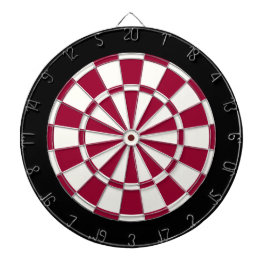 Maroon Black en White Dartbord