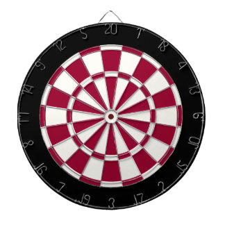 Maroon Black en White Dartbord