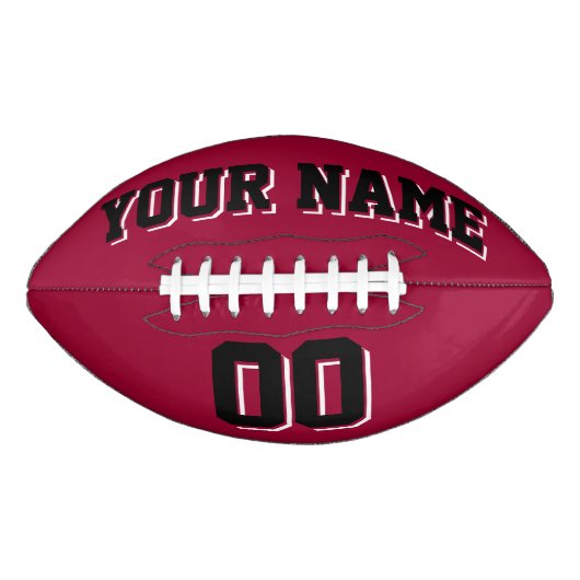 MAROON BLACK EN WITTE Football (Voorkant)