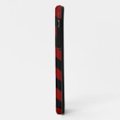 Maroon & Black Stripes iPhone 5 Case-Mate iPhone Case (Achterkant/links)