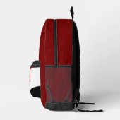 Maroon Black volleybal Team Kleuren Team Naam Bedrukte Rugzak (Rechts)