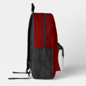 Maroon Black volleybal Team Kleuren Team Naam Bedrukte Rugzak (Links)