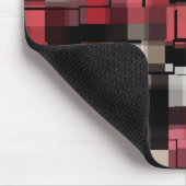 Maroon Black White Abstract Pset Muismat (Hoek)