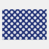 Maroon blauw team kleuren coördinerend volleybal inpakpapier vel (Voorkant 2)