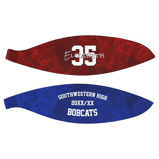 maroon blauw team kleuren meisjes herdenking basketbal (Panelen)