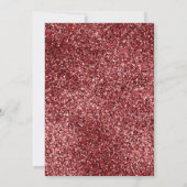 Maroon Bloemen Nikah Islamitische bruiloft uitnodi Kaart (Achterkant)