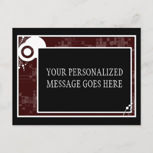 maroon-blokregeling briefkaart