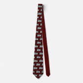 Maroon Bold Brush Klasse van 2025 Stropdas (Voorkant)