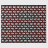 Maroon Bold Brush Klasse van 2025 Wrapping Paper Cadeaupapier (Vlak)