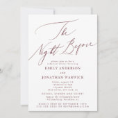 Maroon Bourgondië de nacht voor de repetitie bruil Kaart (Voorkant)