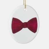 Maroon Bow Stropdas Bachelor Party Groom Weddensch Keramisch Ornament (Rechts)