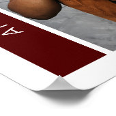 Maroon Boxes & Photo Afstuderen Poster (Hoek)