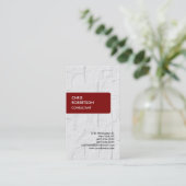 Maroon Brownish Red Brick Wall Visitekaartje (Staand voorkant)