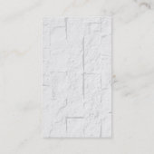 Maroon Brownish Red Brick Wall Visitekaartje (Achterkant)