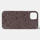 Maroon-bruin waterdruppels Hoesje-Mate iPhone case (Achterkant (horizontaal))