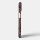 Maroon-bruin waterdruppels Hoesje-Mate iPhone case (Achterkant / Rechts)