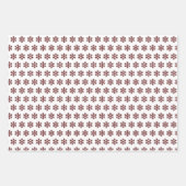 Maroon Buffel Plaid Longhorn Patroon Inpakpapier Vel (Voorkant 2)