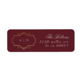 maroon burgundy navy blue - teruggave van traditio etiket (Voorkant)