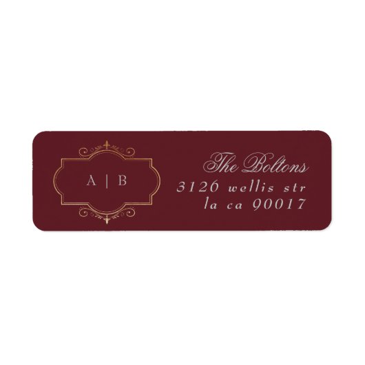 maroon burgundy navy blue - teruggave van traditio etiket (Voorkant)