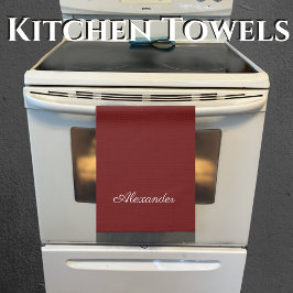 Maroon Burgundy Rust Red Vaste achtergrond Theedoek