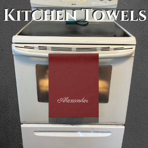 Maroon Burgundy Rust Red Vaste achtergrond Theedoek