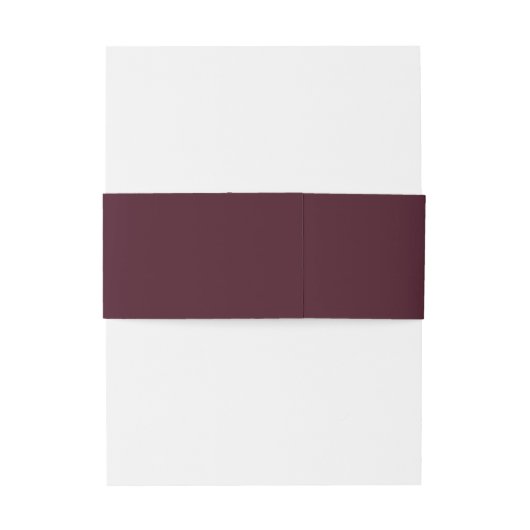 Maroon Burgundy & White Wedding Modern Uitnodigingen Wikkel (Achterkant Voorbeeld)