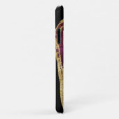 *~* Maroon Burgundy Wine Agate Gold Glitter Case-Mate iPhone Case (Achterkant/rechts)